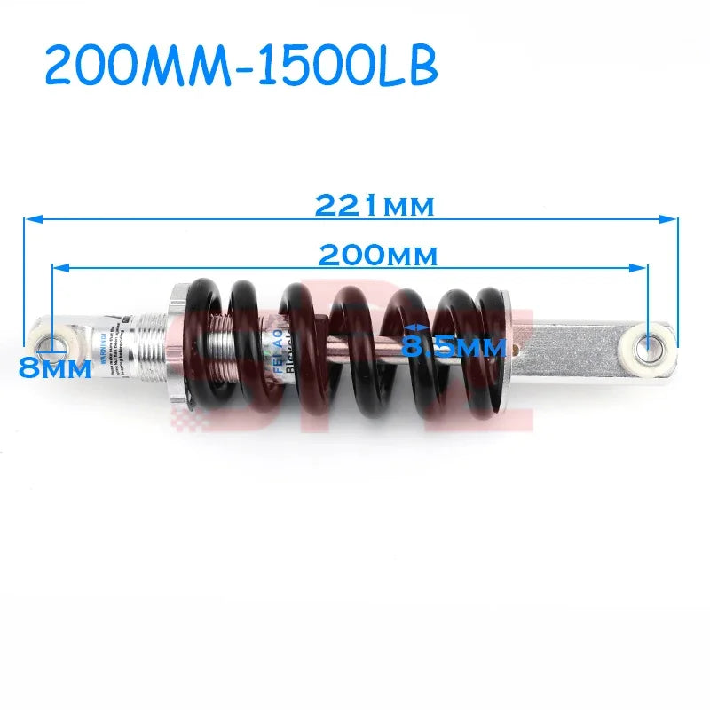 Electric Bike 90-215mm 400-2000lbs Suitable for 47cc49CC Bicycle Mini Motorcycle Spring Shock Absorber Suspension Shock Absorber