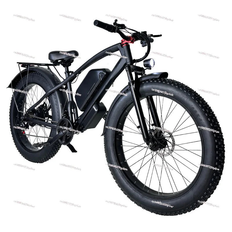 Electric bicycle 25km/h 48V lithium battery mountain bike adult lithium battery 26 inch two-wheeled battery car