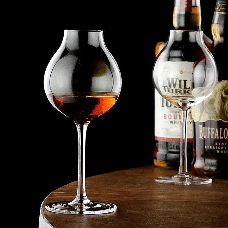 2Pcs Professional Blender's Whiskey Copita Nosing Glass,Tulip Bud,Whisky Crystal,XO Chivas Regal Goblet Cup,Wine Serving Glasses