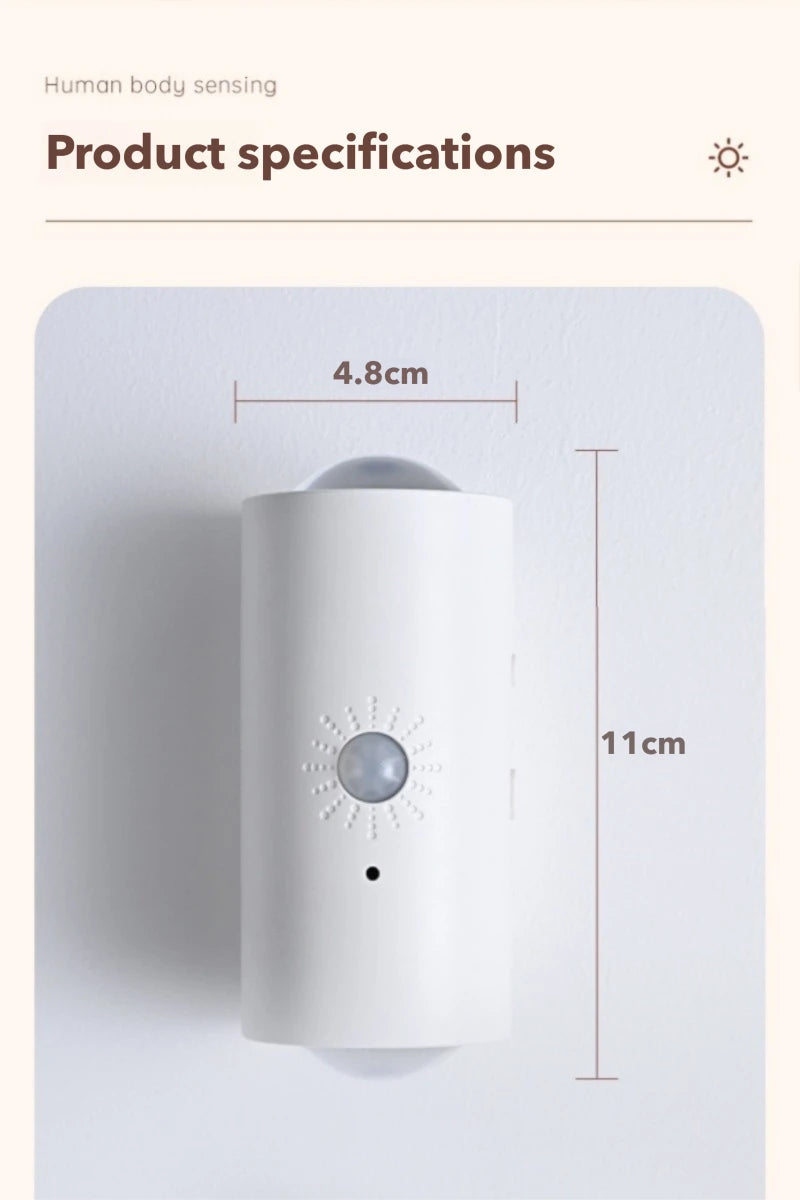 Smart Sensing LED Wall Lamp RGB Ambient Lighting Rechargeable Magnetic Wall Sunset Light Bedroom Corridor Staircase Night Lights