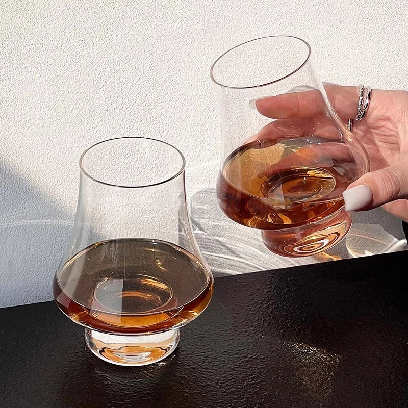 YWDL 2/4/6pcs Glass Whiskey Cup Set of 250ml Clear Lead Free Drinking Glasses Scotch Liquor Barware Beer Spirits Wine Glasse
