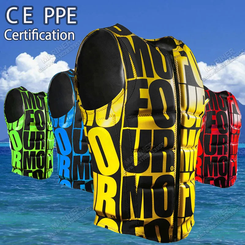 Impact Vest Wakesurf Vest CE Approved Jet Ski Life Jacket Premium Quality Comp Impact Vest Great for All Watersports Activities