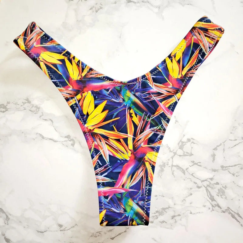 Bikini Brazilian  Beachwear Bikini Bottom Swimwear Bottom Thong Sexy Mini String Swimwear Bikini Swimsuit for Women Biquini