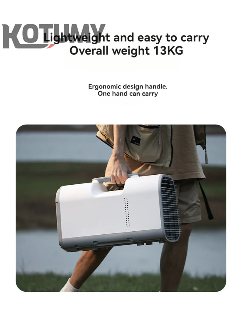 Portable Air Conditioners Outdoor Camping Air Cooler With Remote Control Audio Function Intelligent Hidden Panel 110v/220v/24v/1