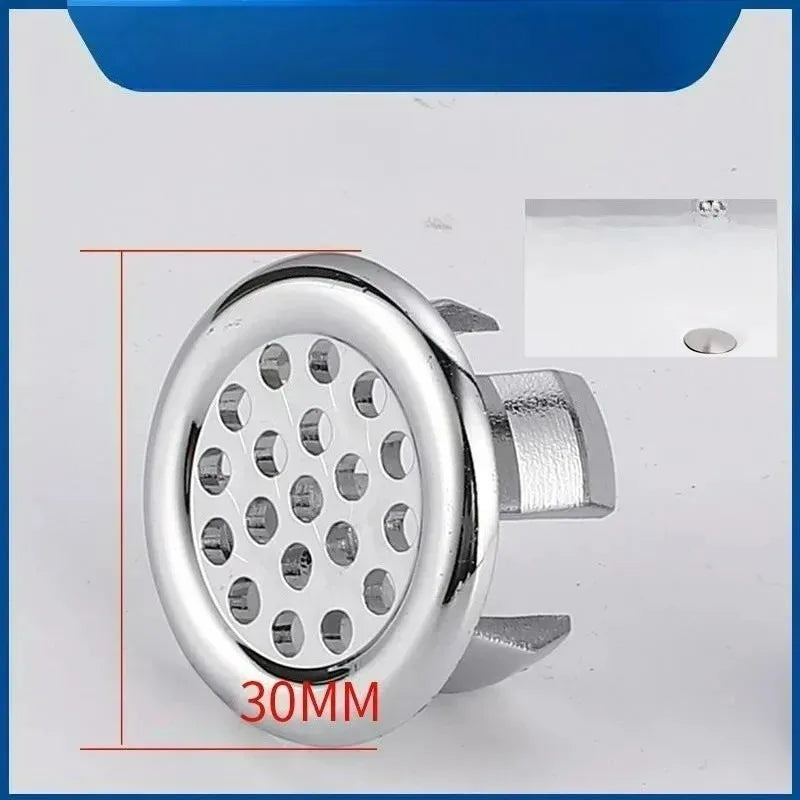 Plastic Wash Basin Overflow Ring Decorative Cover Sink Basin Overflow Plug Spare Part Neatly Designed Sink Overflow Ring