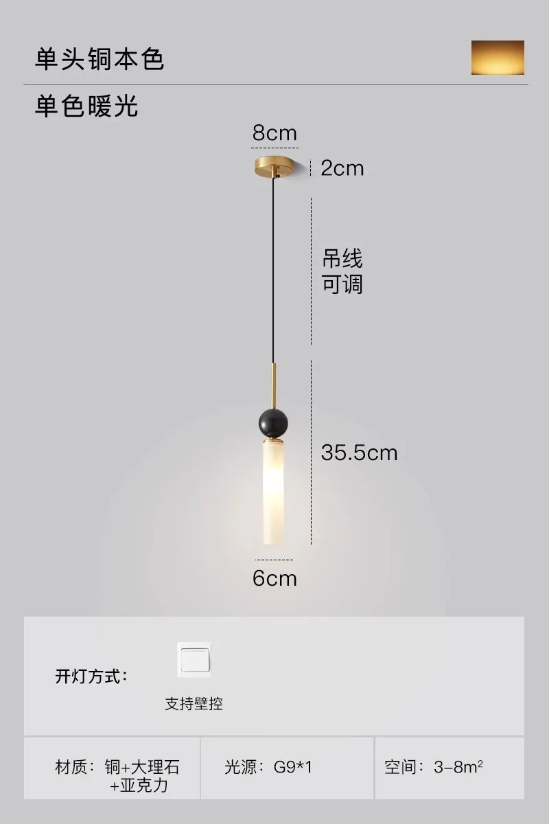 Modern modern wall lamp candle wall lamp copper base glass shade lighting decoration home for living room