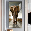 New  Modern High-end Wall Lamp Remote Control Light Luxury Living Room Decoration Painting Lamp Elephant Hanging Painting LED
