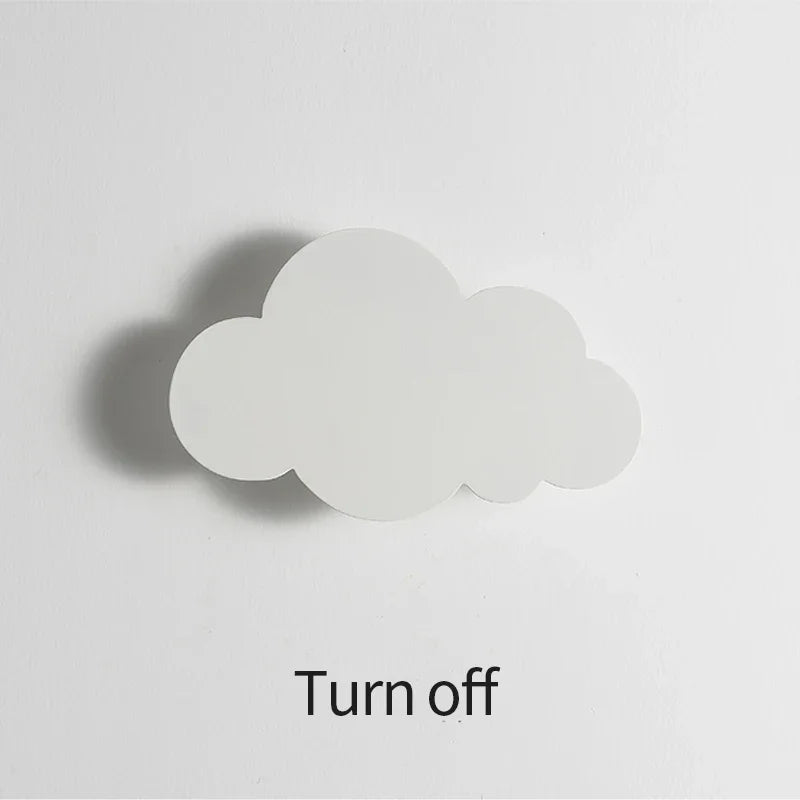 Cloud LED Wall Lamp Baby Room Bedroom Bedside Living Room Dining Room Attic Creative Warm Decoration Touch Switch AC85-230V
