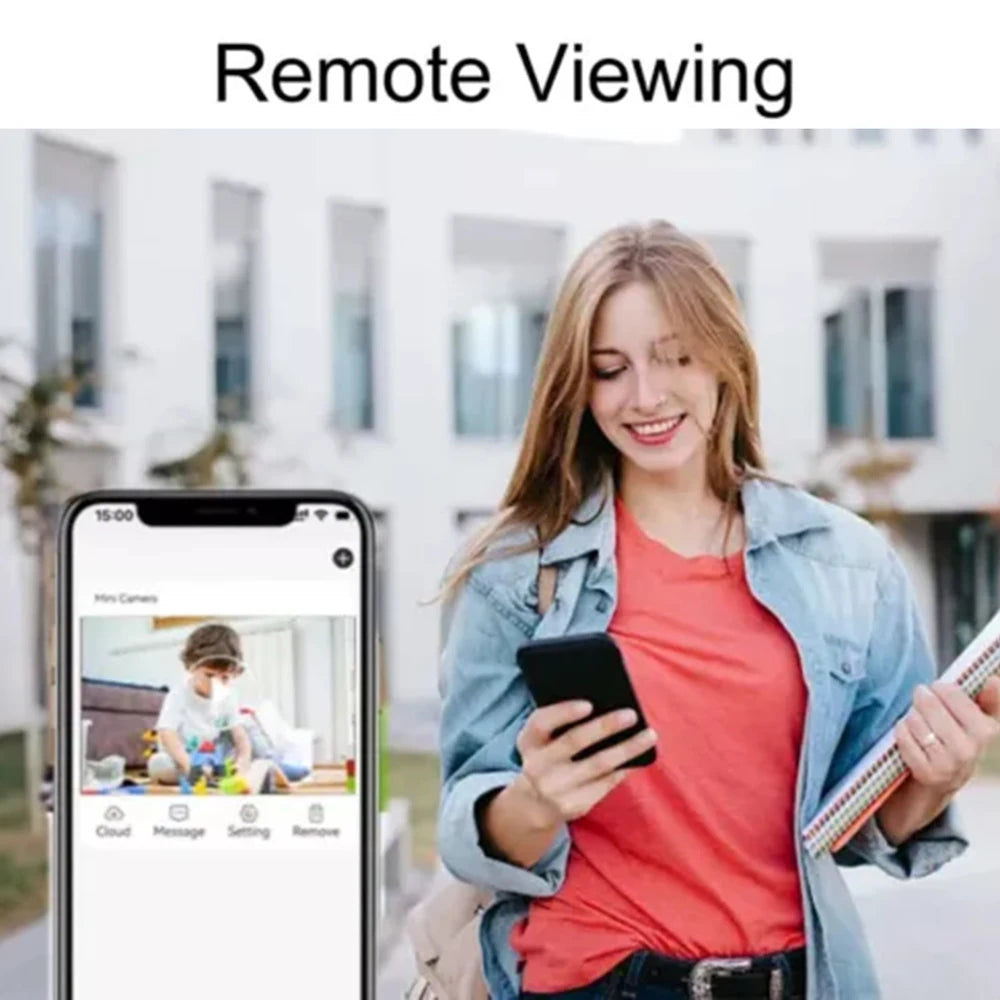 1080P HD DIY WiFi Mini Camera Portable Video Recorder Micro Camcorder P2P Wireless Webcam Loop Recording Support Remote Viewing