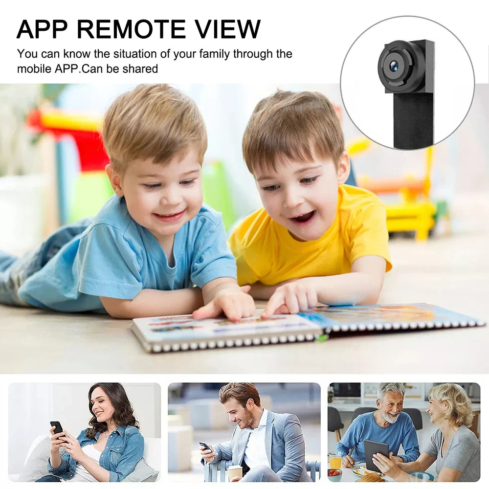 HD 1080P DIY Mini Camera Portable Wireless Module Night Vision WiFi Cam Motion Detection Camcorder Loop Recording Remote View