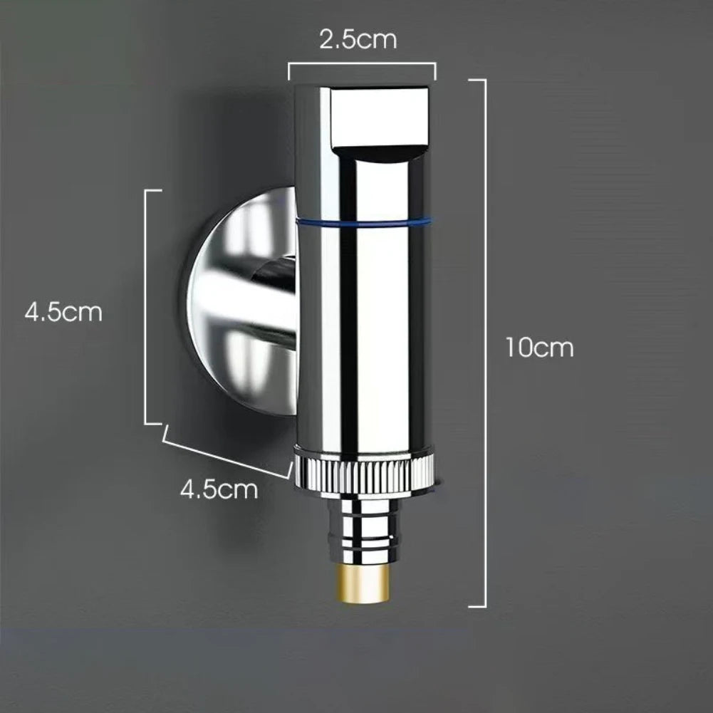 Stainless Steel G1/2 Water Stop Valve For Bathrooms Washing Machine Automatic Water Stop Valve Quick Opening Angle Valve