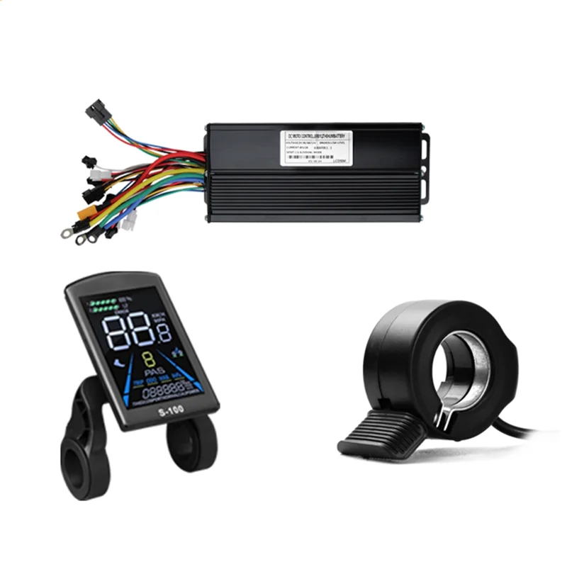 ABHT-Ebike Sine Wave Controller 36/48/52V 40A Brushless Controller And S-100 LCD Color Display E-Scooter Parts