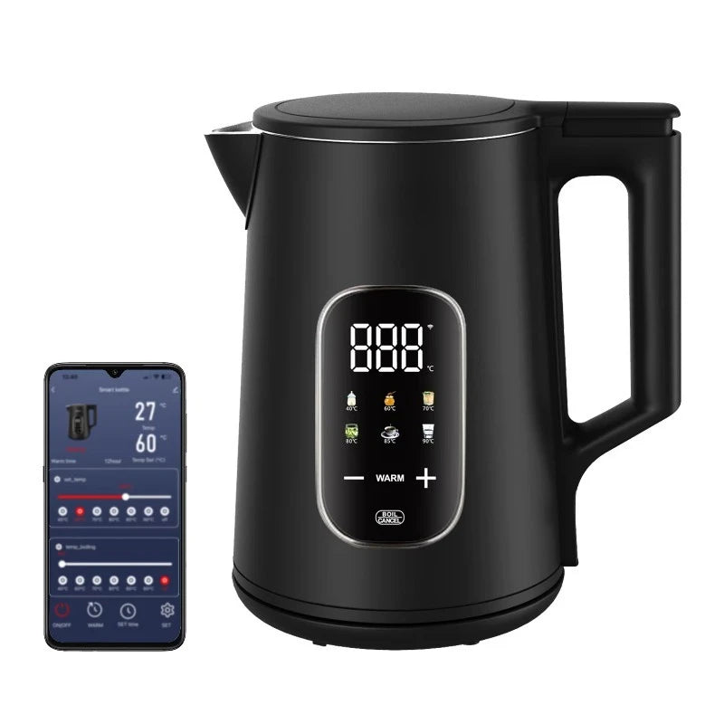 1.7L Stainless Steel Smart Electric Kettle WiFi App Control