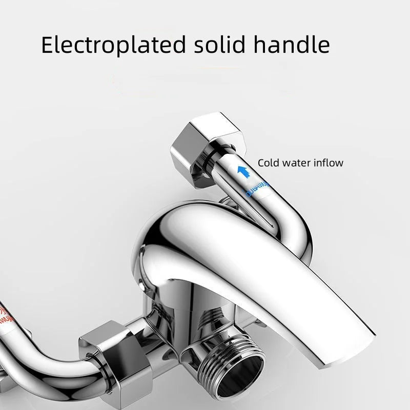 Stainless Steel Water Heater Mixing Valve Open Installation Hot and Cold Shower Switch U-type Valve 304 Mixing Valve