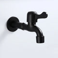 Faucets Black Brass Wall Mounted Bathroom Corner Washing Machine Cold Water Faucet Outdoor Garden Bibcock Toilet Mop Pool Taps