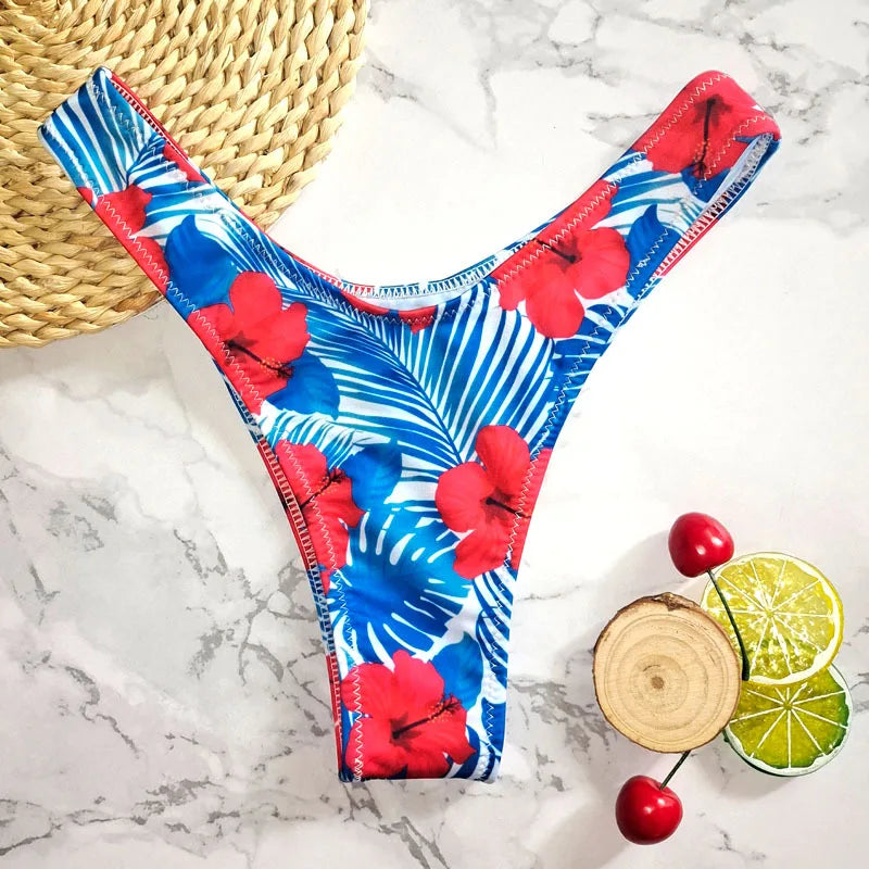 Bikini Brazilian  Beachwear Bikini Bottom Swimwear Bottom Thong Sexy Mini String Swimwear Bikini Swimsuit for Women Biquini