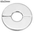 1Pc Stainless Steel Shower Kitchen Faucet Decorative Cover Wall Flange Self-Adhesive Pipe Wall Covers Bathroom Accessories New