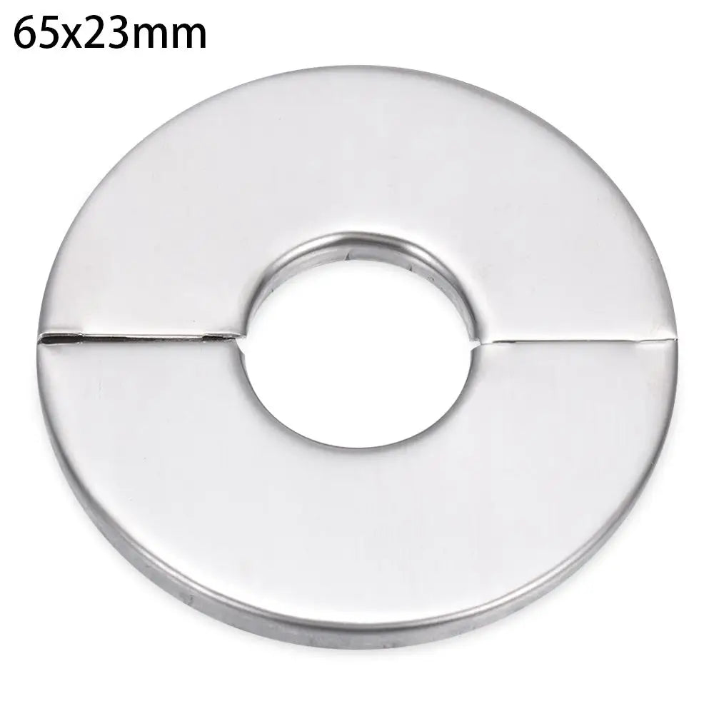 1Pc Stainless Steel Shower Kitchen Faucet Decorative Cover Wall Flange Self-Adhesive Pipe Wall Covers Bathroom Accessories New