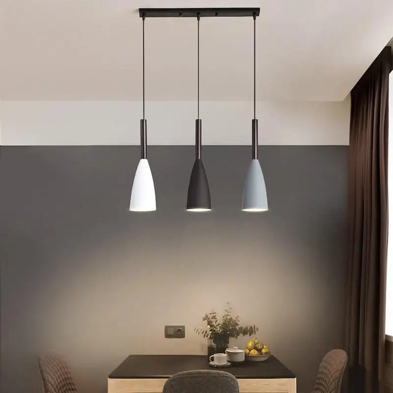 Modern Living Room 3 Head Lighting Nordic Minimalist Pendant Light Over Dining Table Kitchen Island Bedroom Decor Light Fixtures