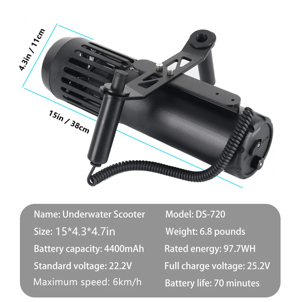 DCCMS Electric Underwater Scooter Dive Equipment Sea Scooter SUP Motor Paddleboard Motor for Diving And Water Sports