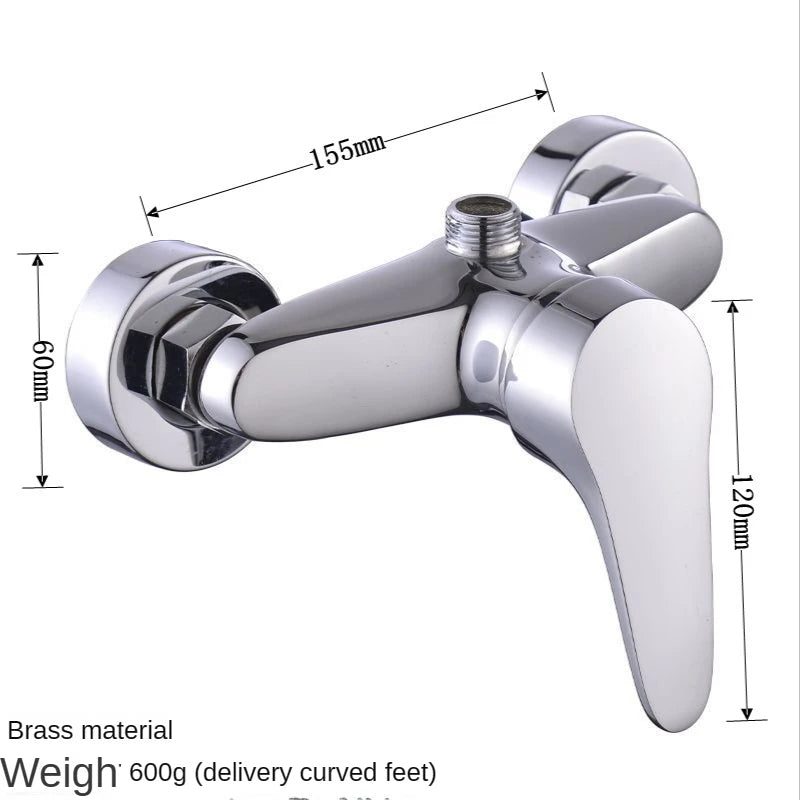 Brass Shower Faucet Mixer Valve Set with Shower Head and Hidden Switch for Bathroom Hot and Cold Water Tap  Bath