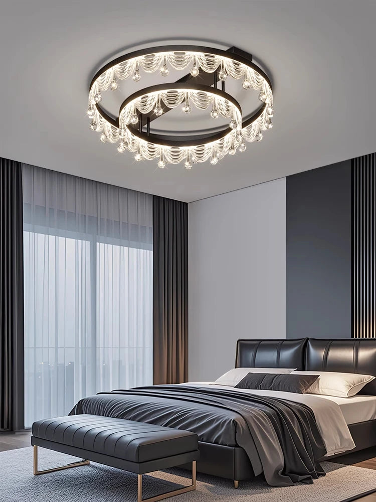 Ceiling Light LED Simple Modern Atmospheric Light Luxury Full Spectrum Eye Protection Room Lamp Use Suitable for Home Decoration