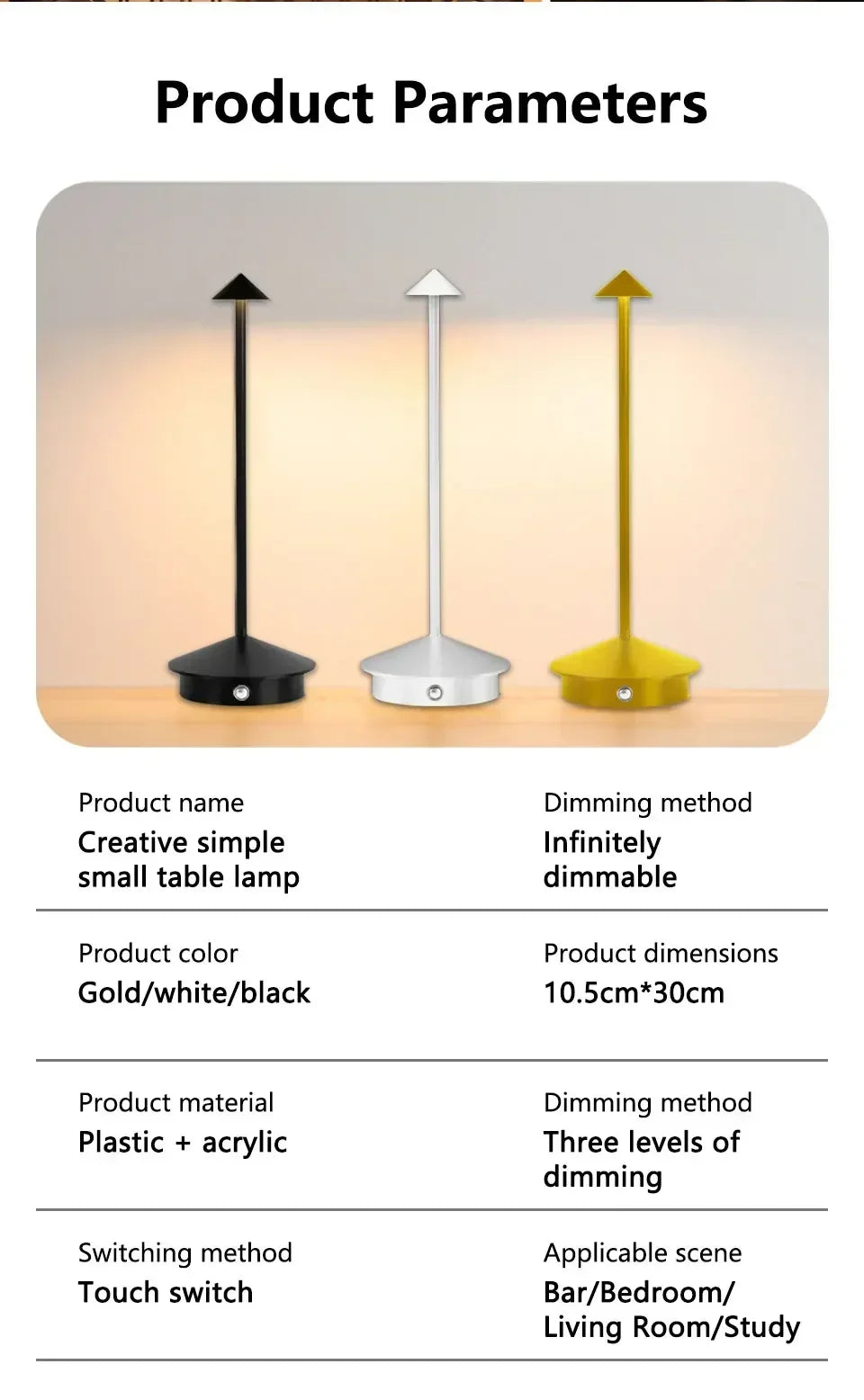 Hotel Rechargeable Table Lamp Creative Dining Touch Led Bar Coffee Pina Pro Table Lamp Lampada Da Tavolo Decorative Desk Lamp