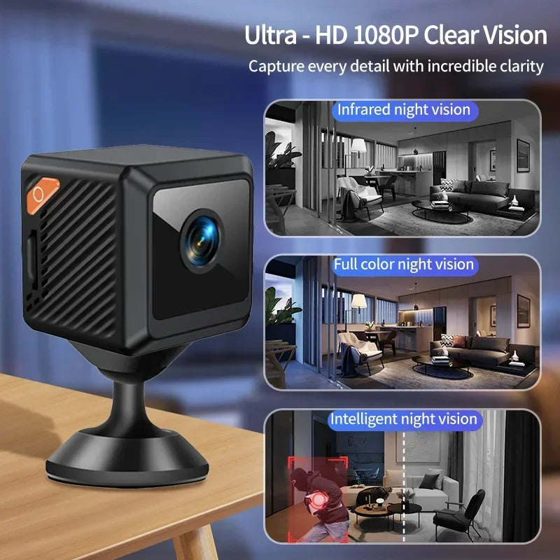 W02 1080P mini security protection home night vision surveillance Outdoor camping WIFI Subminiature smart home camera cctv video