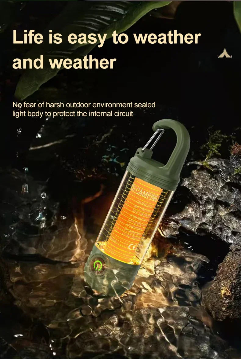 Multi Functional Camping Light Outdoor LED Night Riding light Rechargeable Flashlight Night Light Waterproof Travel Light