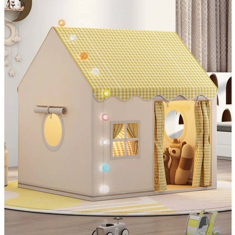 Kid Toys Tent Princess Castle Play House Cubby Children Small House Folding indoor Play tent Baby Tent Solid Frame No Light Ball