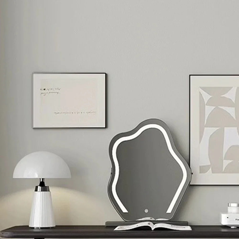 Modern Mirror Lights Stool Vanity Table Europe Set Women Kids Dressing Table Bedroom Organizer Luxury Tocador Mueble Furniture