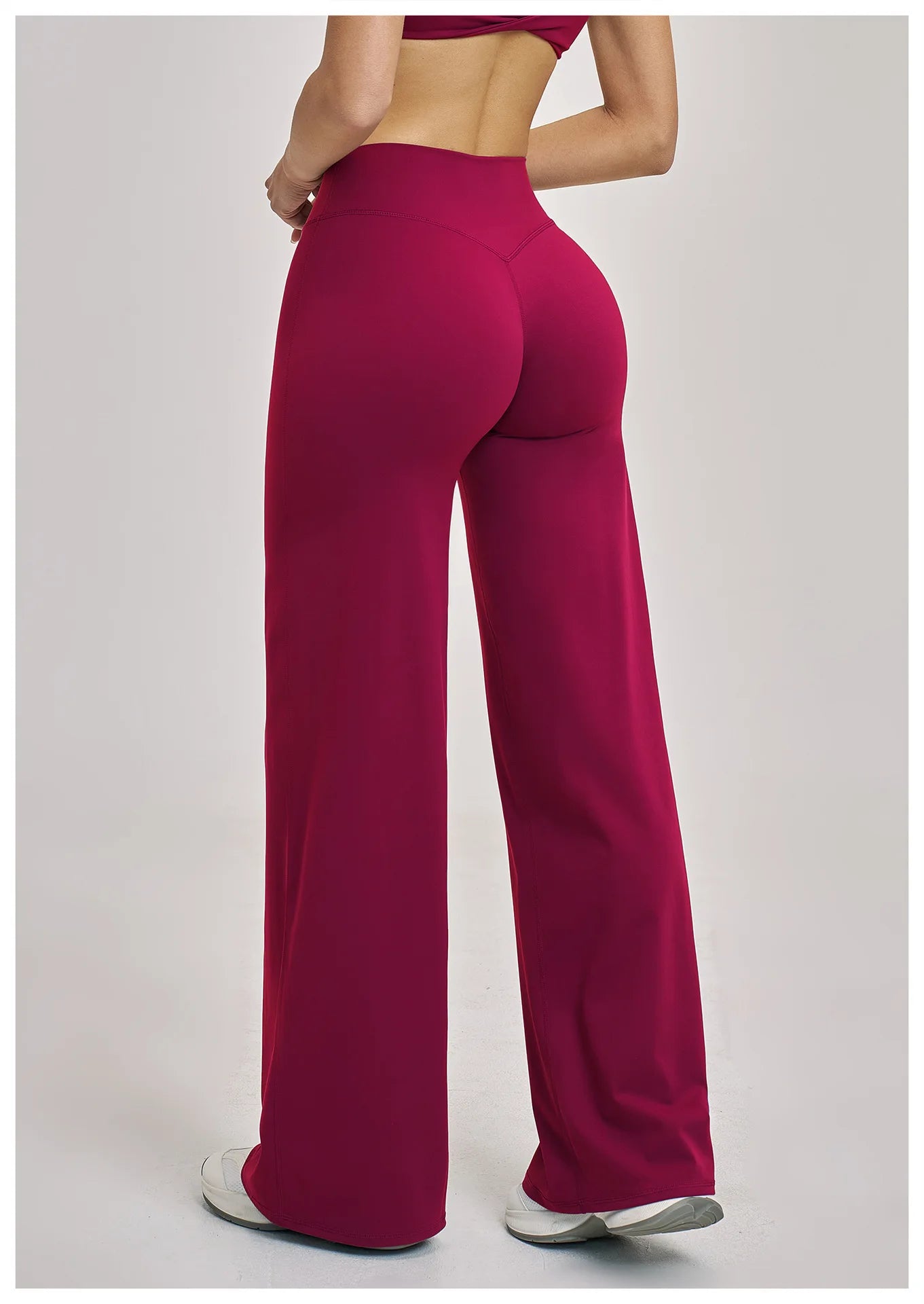 Women's Sports Yoga Pants High Waisted Straight Flared Trousers Running Fitness Sport Trousers Female Gym Casual Sports Pants
