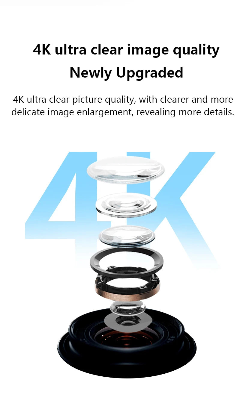 HD 4K Action Camera Wireless Wi-Fi Mini Outdoor Sports Cam Waterproof Multi-Function Cycling Recorder Wearable Helmet Cam