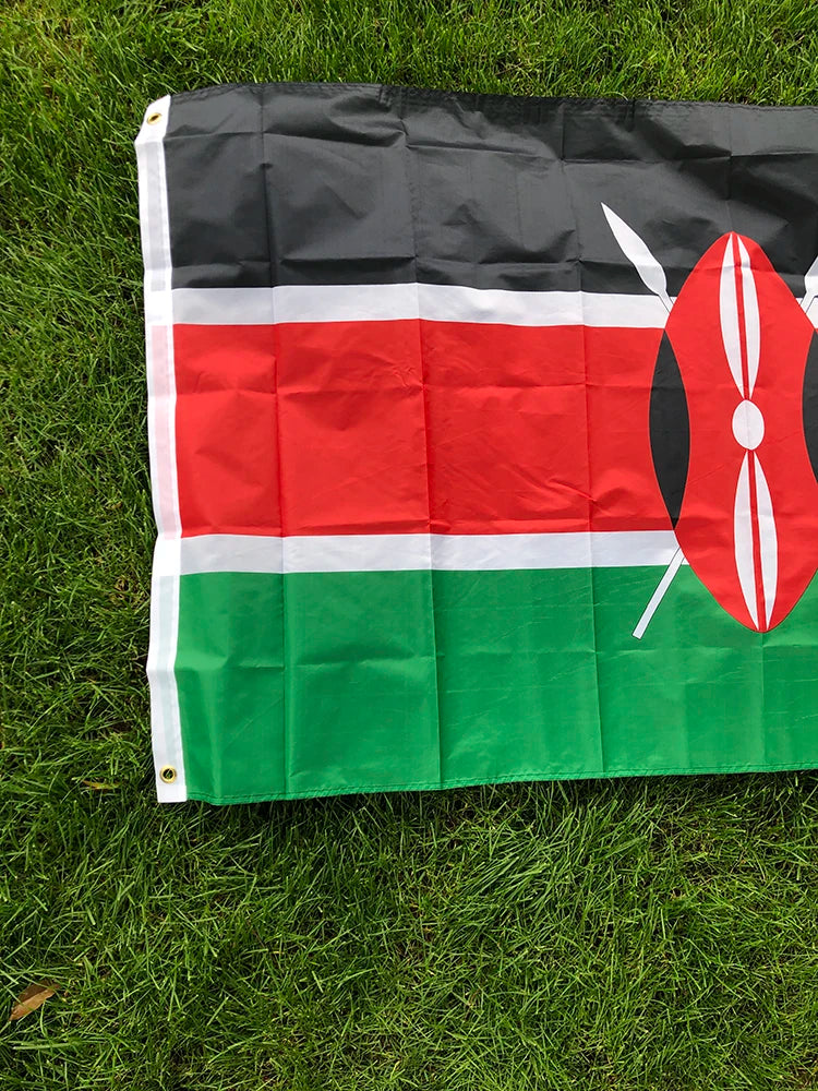 SKY FLAG Kenya Flag 90x150cm High Quality Polyester Standard Hanging Ken Ke Kenya Flag For Decoration