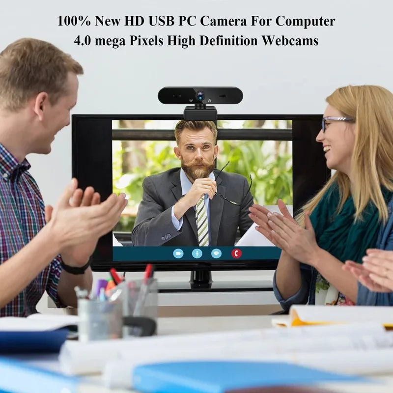 Full HD 4K Computer Web Camera 2K 1080P USB 3.0 Plug Webcam for Youtube Skyper Facebook Ins Online Video Chat Mircophone 30fps