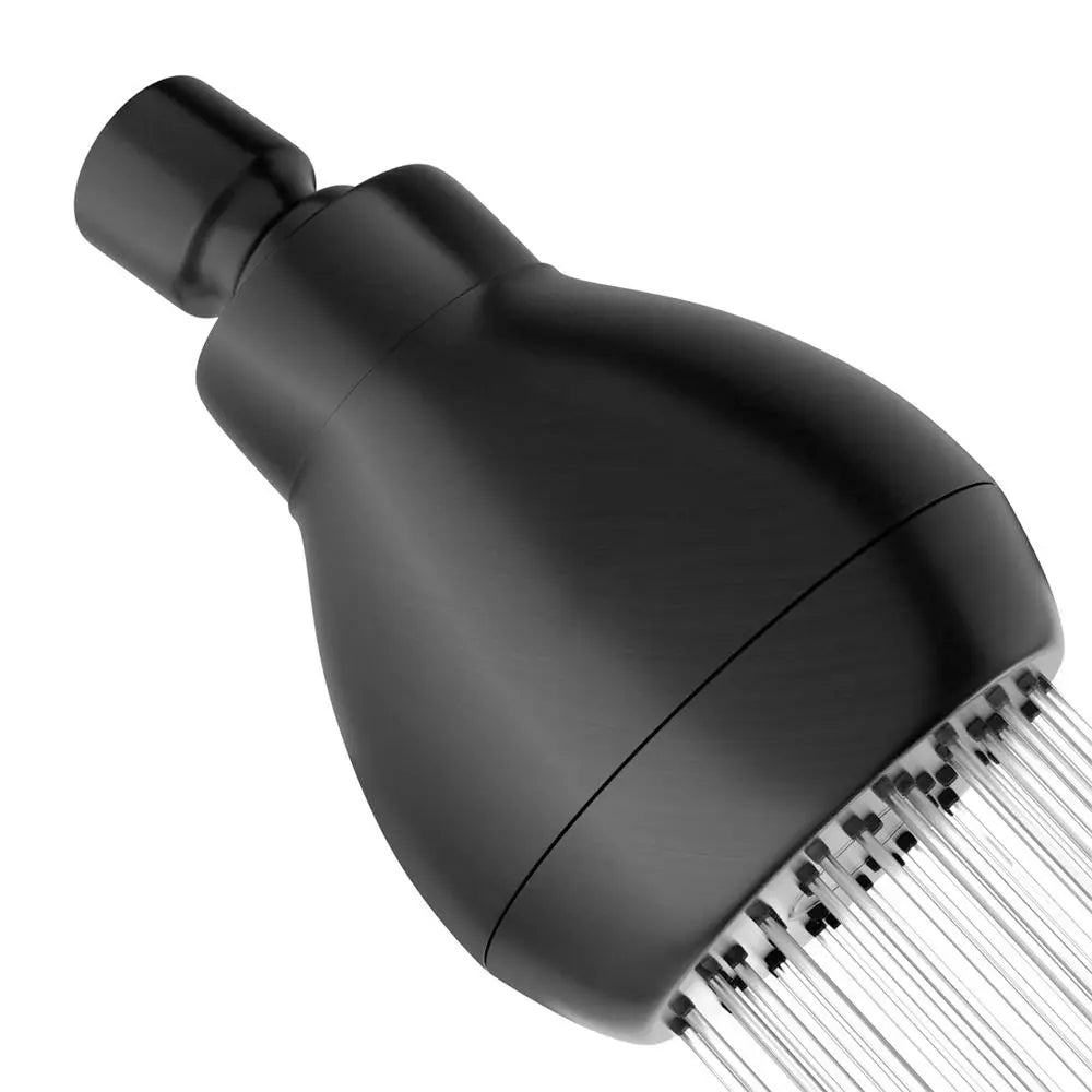 Silicone Nozzles Shower Heads Matte Black 360 Rotation Spray Shower Powerful Water Flow Rustproof Rain Shower Head Bathroom Use