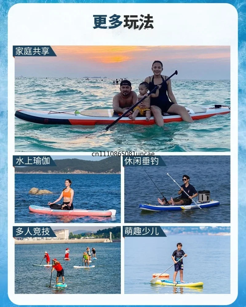 Inflatable Stand Up Paddle Board SUP Beginner Water Surfing Skid Board Outdoor Water Sports Equipment