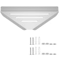 Wall Mount Shower Corner Shelf No-drill 304 Stainless Steel Corner Shampoo Body Wash Storage Organizer for Bathroom Glass Shelf