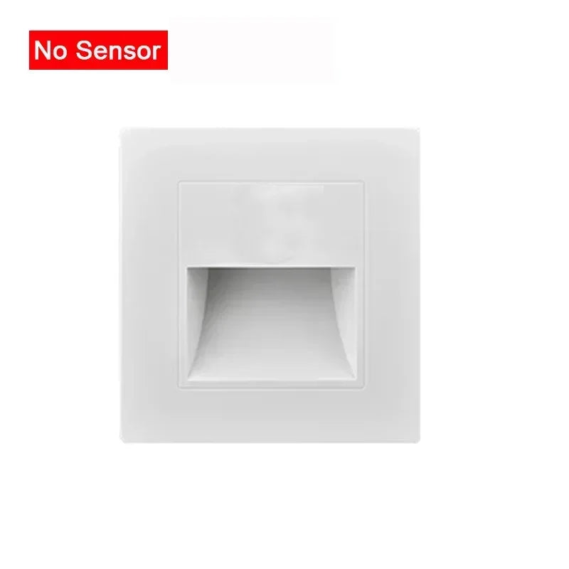 LED Wall Light Switch Control Recessed Stair Light AC180-220V Step Light Corridor Lighting Indoor Wall Light