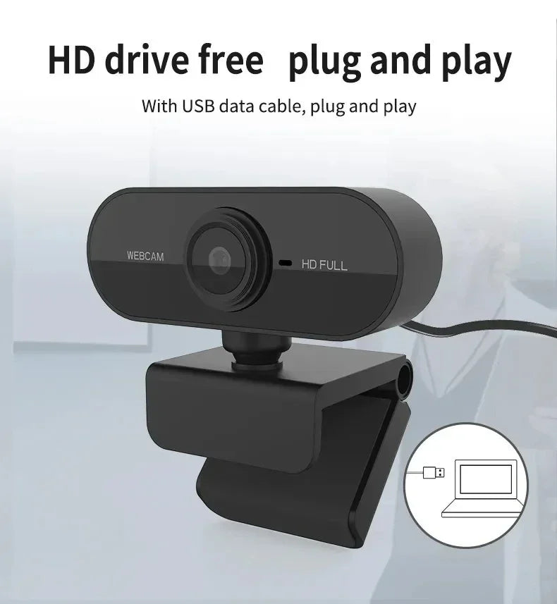 Camera 1080P HD Computer USB Camera With Built In Microphone For Work Tripod Network Web Camera