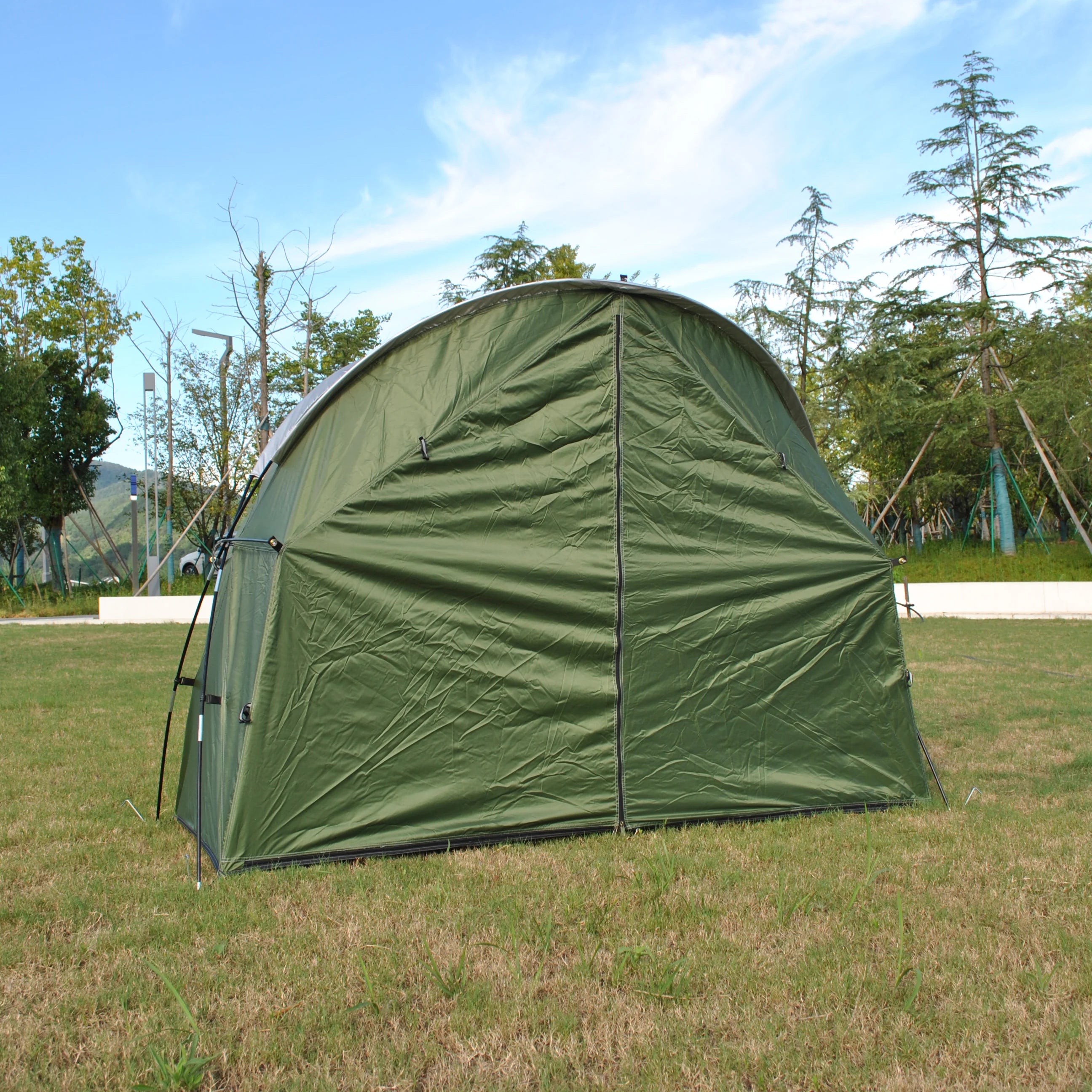 4-in-1 Camping Cot Tent, Backpacking 1 Person Camping Tent, Tent Cot Folding Off the Ground Tent,Fishing Tent,Excluding bed