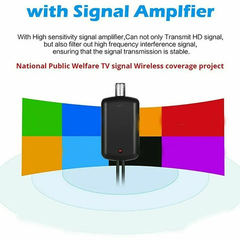 4K Indoor Digital TV Antenna Full HD HDTV Antena DVB-T/T2 DVBT2 Cable TV Antena 500 Miles UHF VHF DTV Antennas Aerial For Car RV