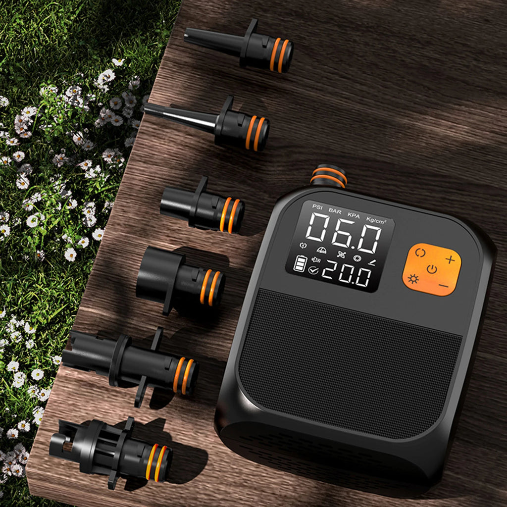 SUP Air Pump Rechargeable Electric Paddle Board Pump Portable Electric Pump for Inflatable Stand Up Paddle Board Kayaks Boats