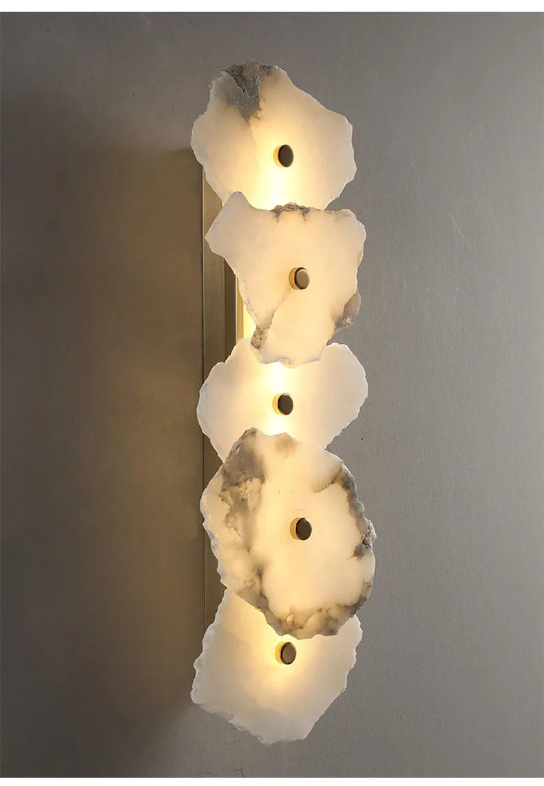 Modern Light Luxury Marble Wall Lamp Bedroom Bedside Tv Background Aisle Corridor Lighting