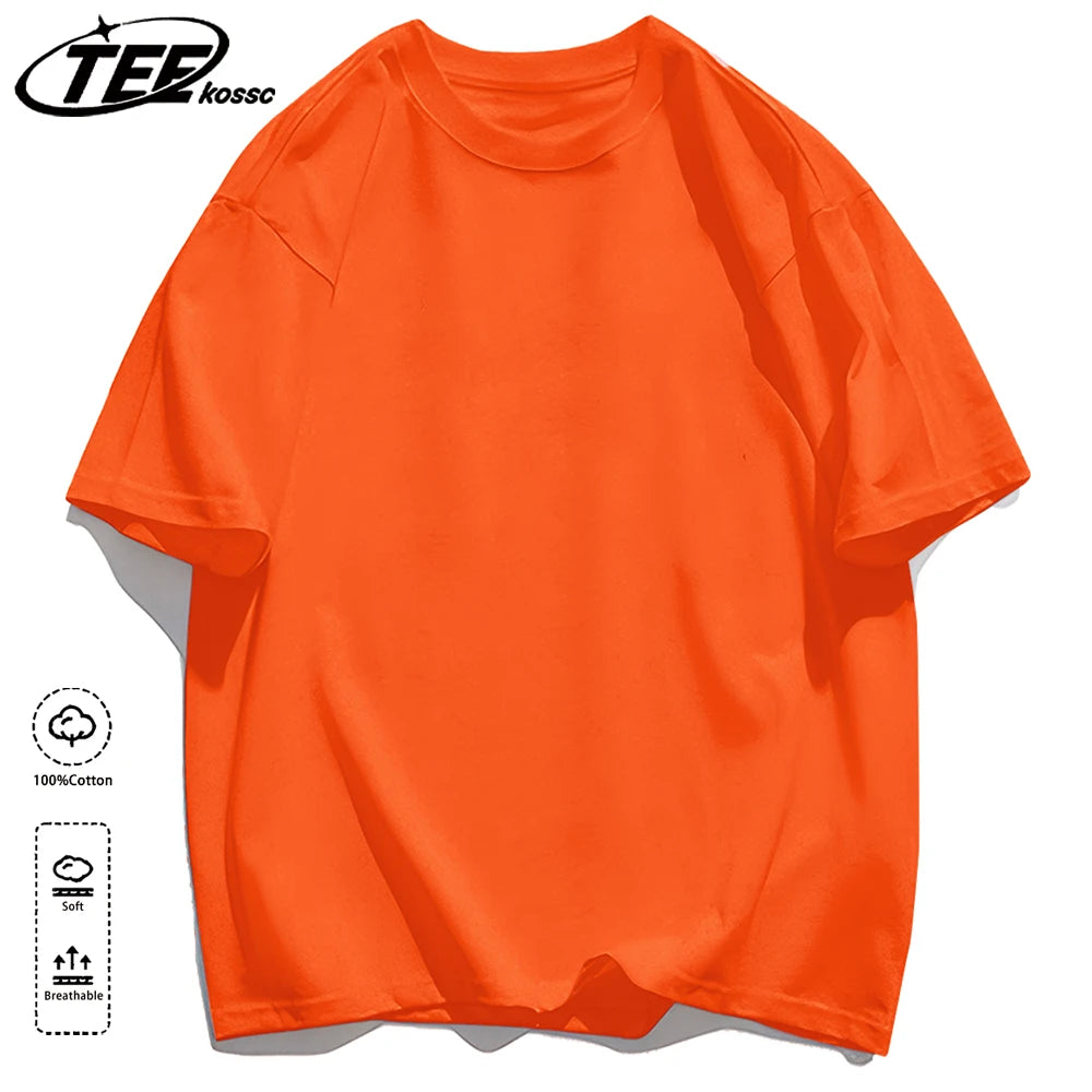 Korean Style Short Sleeve Y2K Solid T-Shirt Women Summer Trendy T Shirts Loose Multicolor Clothes Cotton All-Match Sportswear