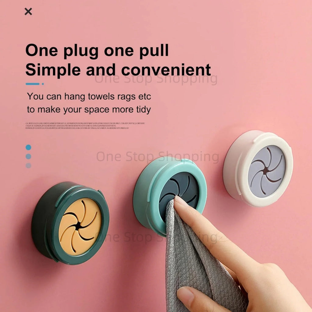 Towel Holder Free Punch Self Adhesive Rag Dishcloth Clip Towel Wall Hanger Hooks Kitchen Bathroom Towel Rack Storage Organizer