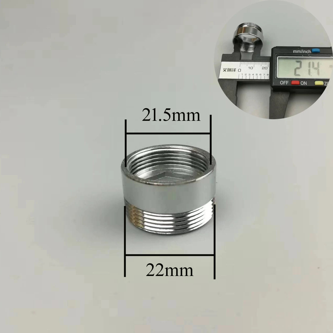 19 21 23 25 27mm female to male 22 adapter not standard thread