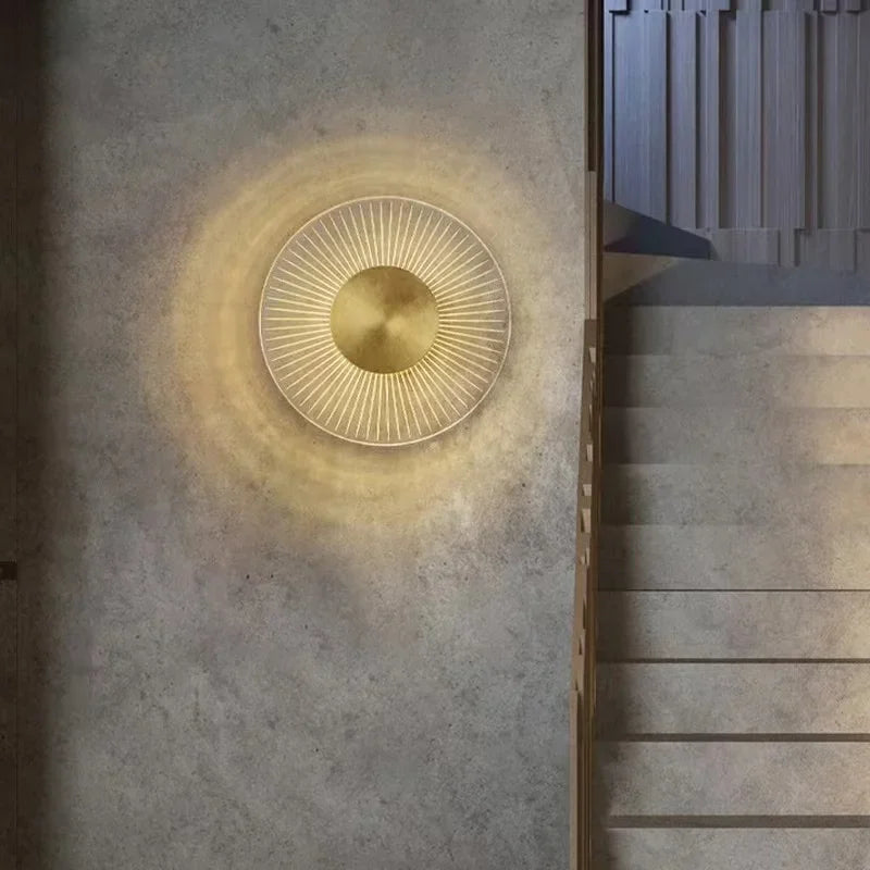 Nordic Modern Light Luxury Marble Wall Lamp Bedroom Background Led Lighting Decoration Creativity Mirror Aisle Sconce Indoor