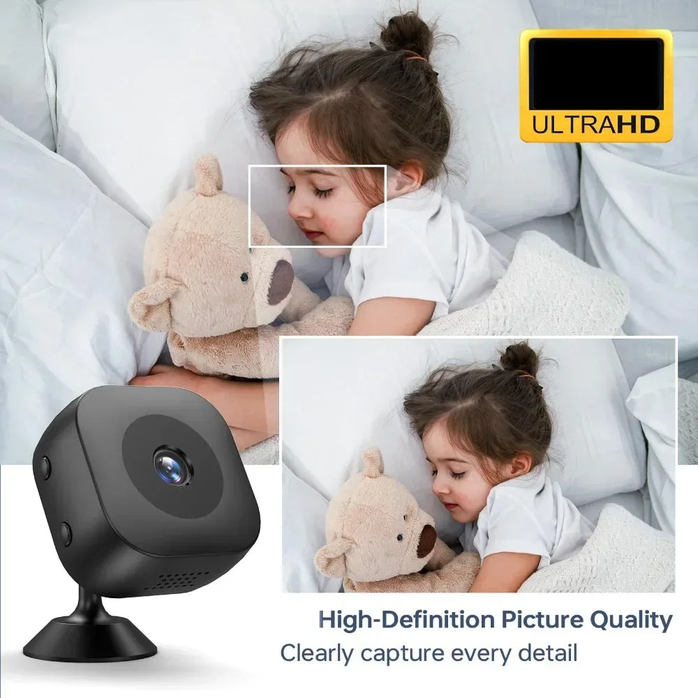 2025 HD Mini Camera for Security & Driving, 360° Magnetic, WiFi Remote, Night Vision, Motion Alarm, Loop Recording, Home/Car Use