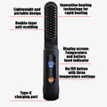Cordless Hair Straightener 2-in-1 Rechargeable Curler with LED Display 3 Temperature Settings Cordless Straightener for Women